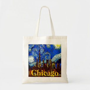 Sternenklare Nacht Chicago Tragetasche