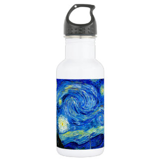 Sternenklare Nacht durch Van Gogh Edelstahlflasche