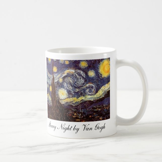 Sternenklare Nacht durch Van Gogh Kaffeetasse (Rechts)