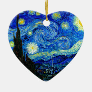 Sternenklare Nacht durch Van Gogh Keramikornament