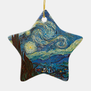 Sternenklare Nacht durch Vincent van Gogh Keramik Ornament