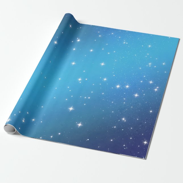 Sternenklare Nacht Geschenkpapier (Ungerollt)