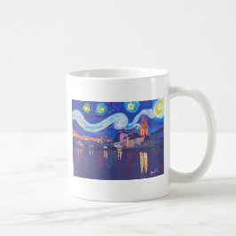 Sternenklare Nacht in Regensburg Kaffeetasse