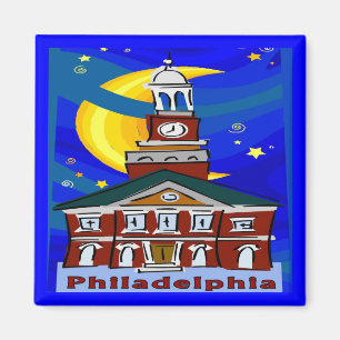 Sternenklare Nacht Philadelphia Magnet