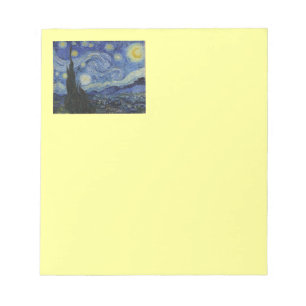 Sternenklare Nacht Van Gogh Notizblock