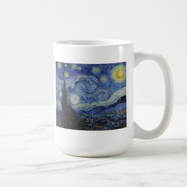 Sternenklare Nacht Van Gogh Tasse (Rechts)