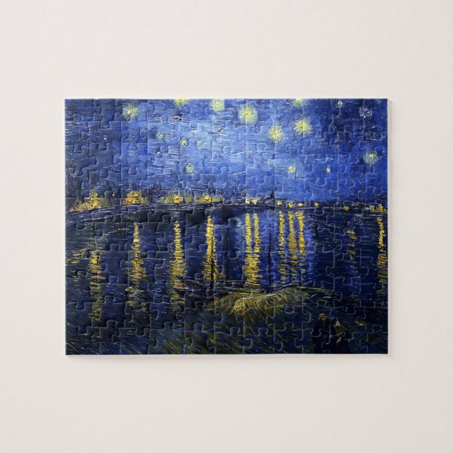 Sternenklare Nacht Van Gogh über dem (Horizontal)