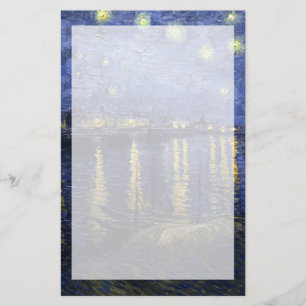 Sternenklare Nacht Van Gogh   über der Rhône   Briefpapier