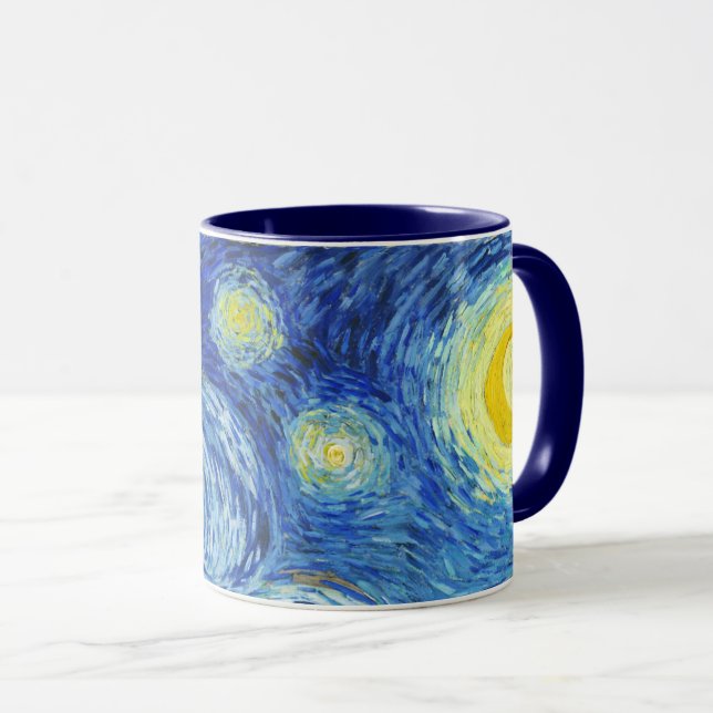 Sternenklare Nacht Vincent van Goghs Tasse (VorderseiteRechts)