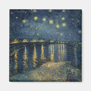 Sternenklare Nacht Vincent van Goghs   über der Magnet