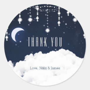 Sternenklare Nacht Wolken Himmel Sticker