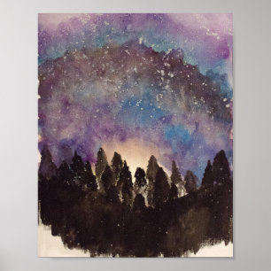 Sternenklare Nachtplakat Poster