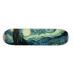 Sternenklare Nachtvektor Van Gogh Skateboard