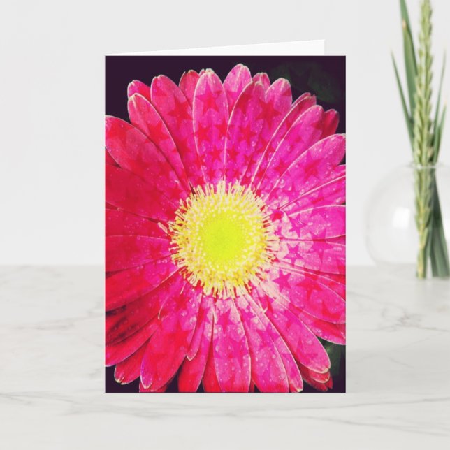 Sternenklare rosa karte (Vorderseite)
