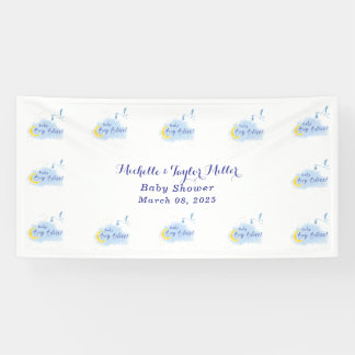Sternenklarer Baby-Jungen-Glück Storch-Spezial-Lie Banner