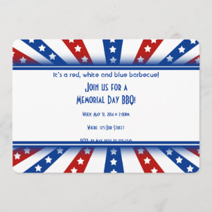 Sternenklarer Flaggen-Explosions-Volkstrauertag Einladung