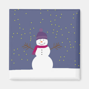 Sternenklarer Schneemannmagnet Magnet