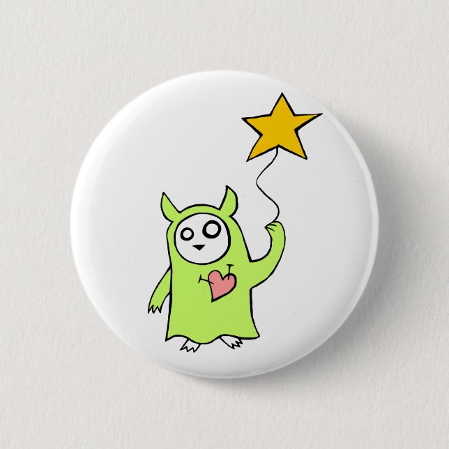 Sternenklares Monster Button (Vorderseite)