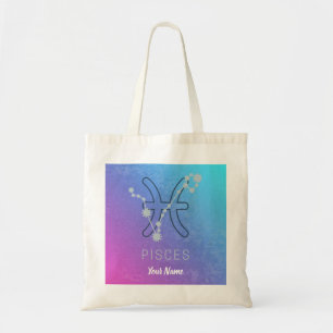 Sternenkonstellation Pisces Zodiac Sign Horoskop Tragetasche