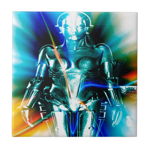 Sternenlicht Roboter Fliese