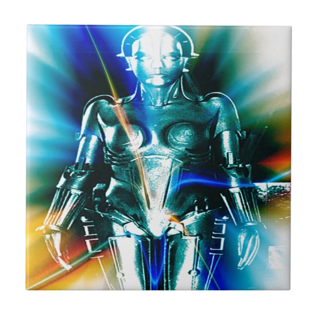 Sternenlicht Roboter Fliese (Vorderseite)