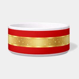 Sternenlicht Rot & Gold Napf