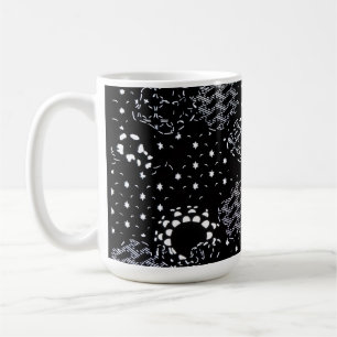 Sternenlicht-Siebdruck-Kolbendesign Kaffeetasse