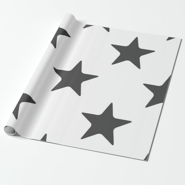 Sternenmuster Geschenkpapier (Ungerollt)