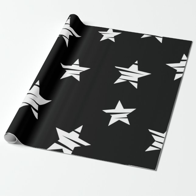 Sternenmuster Geschenkpapier (Ungerollt)