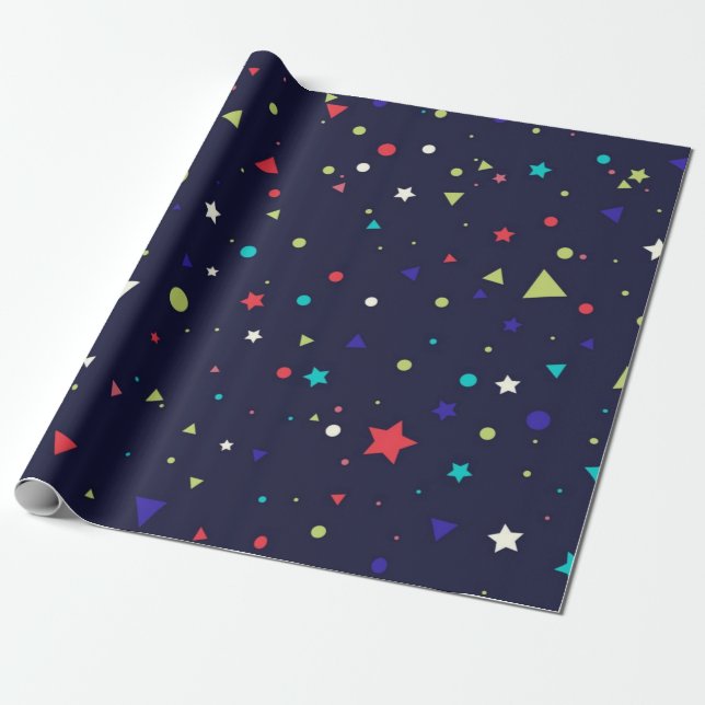 Sternenmuster Geschenkpapier (Ungerollt)