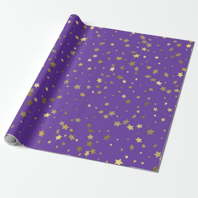Sternenmuster Geschenkpapier (Ungerollt)
