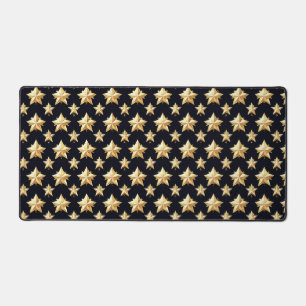 Sternenmuster in Gold Schreibtischunterlage