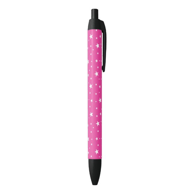 Sternenmuster Rosa Kugelschreiber (Unterseite (Vertikal))