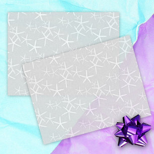 Sternenmuster Silver Grau Tissue Paper Seidenpapier