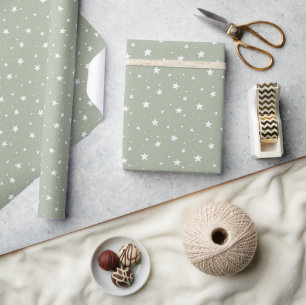 Sternenmuster Träumerisches Boho-Print Kinder Sage Geschenkpapier