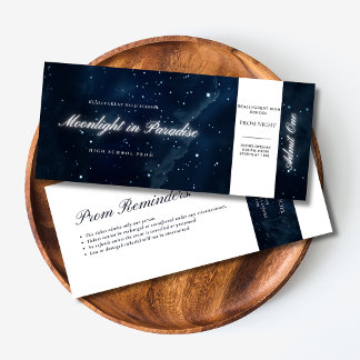 Sternennacht-Abschlussballticket unter den Sternen Einladung
