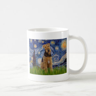 Sternennacht - Airedale Terrier (#1) Kaffeetasse