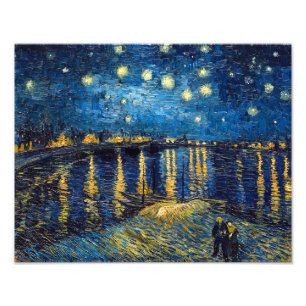 Sternennacht am Rhone Van Gogh Fotodruck