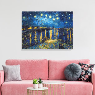 Sternennacht am Rhone Van Gogh Leinwanddruck