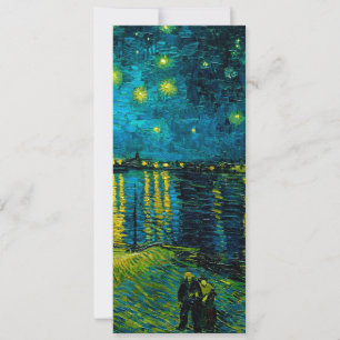 Sternennacht am Rhone von Van Gogh  Einladung