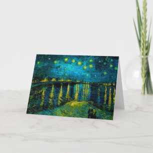 Sternennacht am Rhone von Van Gogh  Einladung