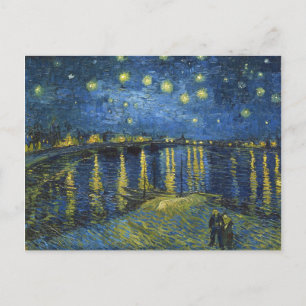 Sternennacht am Rhone von Vincent van Gogh Postkarte