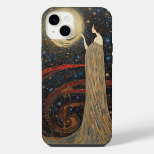 Sternennacht Art Nouveau Anmut iPhone 14 Plus Hülle
