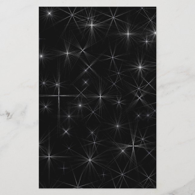 Sternennacht Briefpapier (Vorderseite)