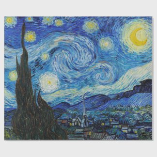 Sternennacht-Gemälde Geschenkpapier