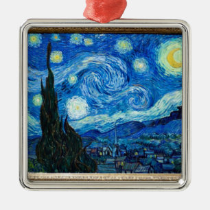 Sternennacht Gemälde von Maler Vincent Van Gogh Ornament Aus Metall