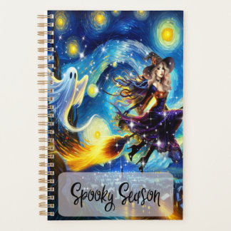 Sternennacht Hexen Halloween-Design Planer