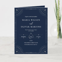 Sternennacht Himmelhochzeit Navy Blau Elegant 