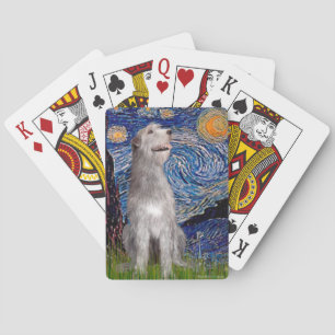 Sternennacht - Irischer Wolfshund Spielkarten