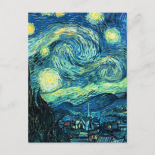Sternennacht Kunst Postkarte